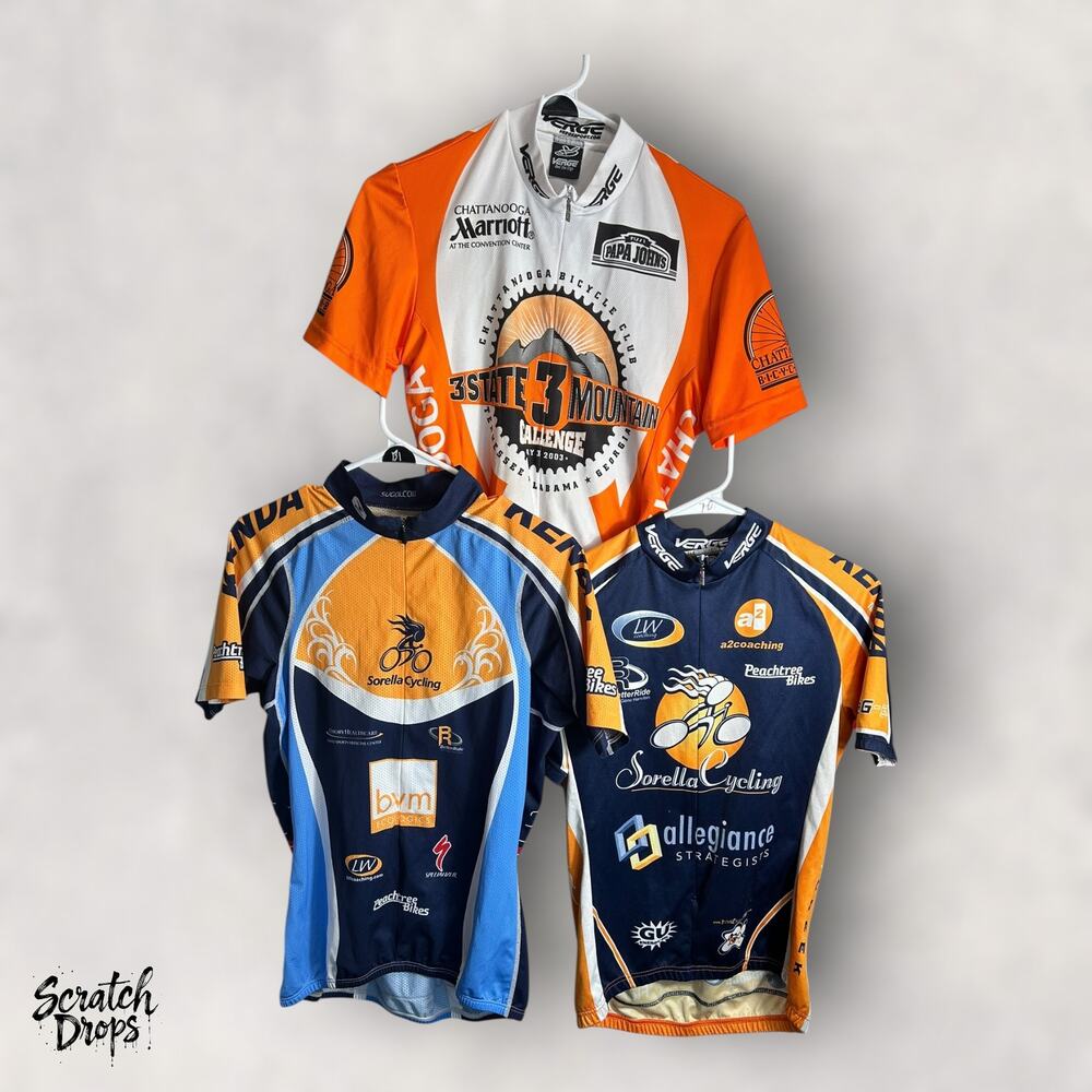 Women's Cycling Tops Size Large Bundle 3 High Performance Bike Jerseys W08